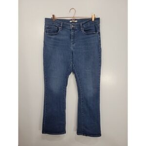 Levi's Curvy Bootcut Jeans Womens 33 Medium Wash Blue Denim Pants 57970-0004
